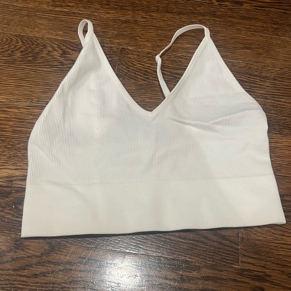 White ripped tank